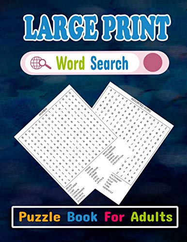 Large Print Word Search Book for Adults: 800+ Large Print Word Search Book For Adults and Senior With Solution