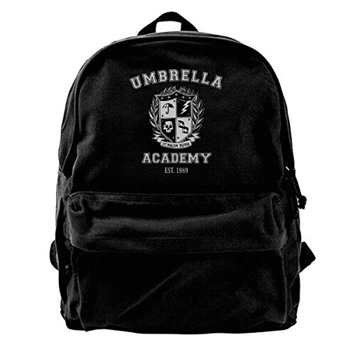 Mochila de Lona Umbrella Academy Varsity School Crest Mochila Gimnasio Senderismo Laptop Bolsa de Hombro Mochila para Hombres Mujeres