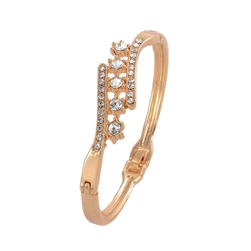 Pulseras plateadas de oro para las mujeres/joyería al por mayor del regalo de la pulsera del brazalete del cristal austríaco de la muchacha SL280