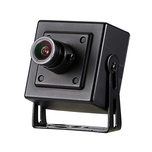 Revotech® - PoE Star Light H.265 HD 1080P 2.0MP Cámara IP para Interiores Mini cámara a Todo Color Tipo de visión Nocturna Cámara de Metal de Seguridad ONVIF P2P Sistema de CCTV(I706-P-FC Negro)
