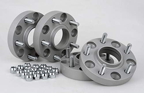 Separadores de acoplamiento de aluminio, 4 unidades (20/30 mm por disco/40/60 mm por eje), incluye certificado de piezas TÜV.