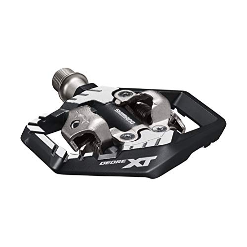 SHIMANO DEORE XT PD-M8120 SPD Pedal, Without Reflector, Includes Cleat, Black, One Size