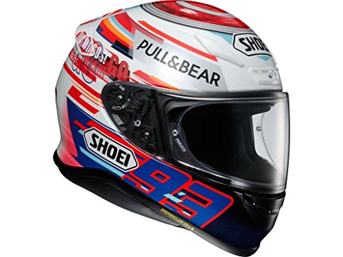 Shoei NXR Marquez Power Up Motorcycle Helmet S White Red Blue (TC-1)