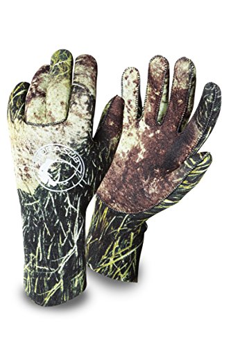 SPORASUB - Sea Green Camu Gloves 2 mm, Color Verde,Marrã³n, Talla S