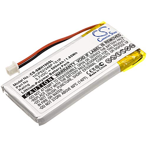 TECHTEK batería sustituye 1ICP52/248P 1S1P Compatible con [Sena] SMH-10, SMH-10 Lifespan