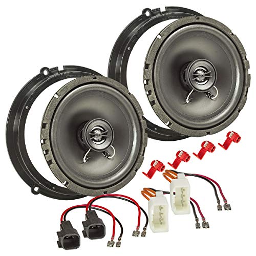 tomzz Audio 4015-011 Kit de instalación de Altavoces Adecuado para el Ford Fiesta B-MAX C-MAX Focus Mondeo 165mm Sistema coaxial TA16.5-Pro