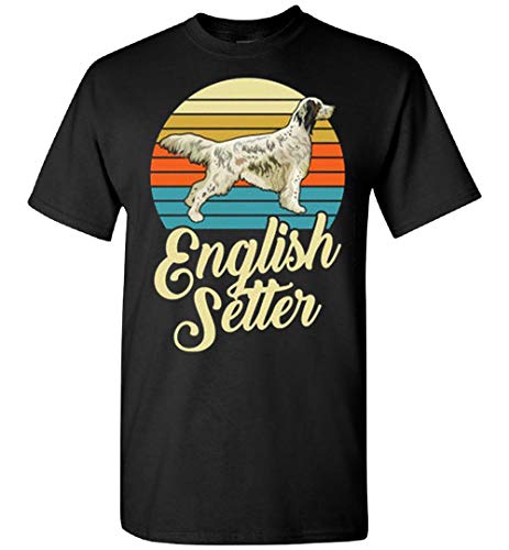 WILLIAM TEE ART Impresionante camiseta retro de los años 70 con diseño inglés Setter