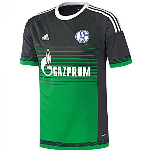 adidas FC Schalke 04 3rd Jersey Camiseta Tercera equipación, Hombre, Verde/Gris/Blanco, M