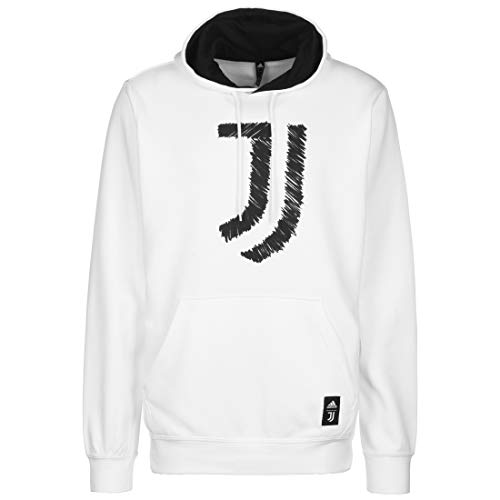 adidas Juventus FC Temporada 2020/21 JUVE DNA HD Sudadera con Capucha, Unisex, White/Black, S