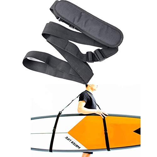 Ajustable Kayak Sup Lleva Correa Multiusos Hombro Correa para Tabla de Surf Stand Up Paddle Board Canoa Longboard Llevar Cinturón Paleta Tabla Accesorios - 1pcs