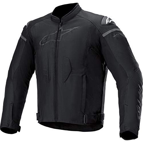 Alpinestars Chaqueta de motorista con protectores T-GP Plus R V3, chaqueta textil negra L, para hombre, atletas, todo el año