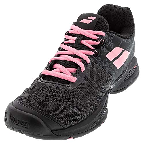 BABOLAT Propulse Blast AC Women, Zapatillas de Tenis Mujer, Black/Geranium Pink, 37 EU
