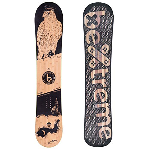 Bextreme Tabla Snowboard Freestyle y Freeride Twist 2021. Eco-Board Hecha de Bambu, Haya y álamo. Medidas 152, 157 y 160cm Wide. Snow para Hombre y Mujer