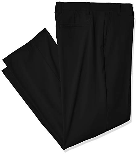 Callaway - Pantalones de Golf Ligeros para Hombre con Cintura elástica Activa, Pantalón de Golf Ligero Tech con Cintura elástica Activa, Hombre, Color Caviar, tamaño 32W / 32L