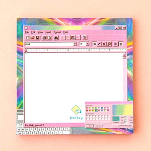 Cute Computer Game Memo Pad Self-adhesive Planner Stickers Kawaii Paper Sticky Notes Notepad School Office Stationery Supplies,Drawing Board