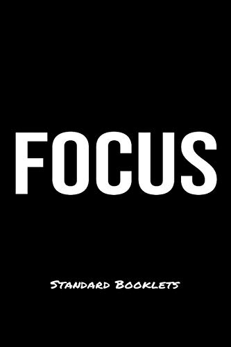 Focus Standard Booklets: A softcover fitness tracker to record five exercises for five days worth of workouts.
