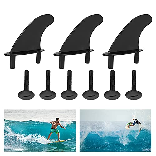 FOTABPYTI Tabla de Surf, 3 Piezas de timón de Aleta, Tabla de Surf, Longboard Suave, Top Skeg de PVC con Tornillos de fijación (timón de Aleta)