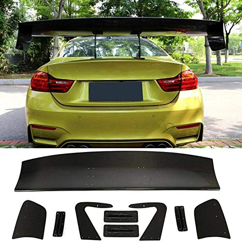 GODLV Coche Carbono Trasero Alerón Maletero, para Nissan GTR Ford Mustang Subaru BRZ All Sedan Coupe Rear Spoilers, Car Tailgate Boot Lid Wing Modified Styling Kits Accessories