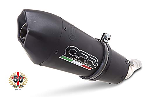 GPR EXHAUST SYSTEM Tubo de escape GPR silenciador para Yamaha Mt-10 / Fj-10 2017/19 Terminal de escape homologado con empalme Serie Gpe Anniversary Black Titanium