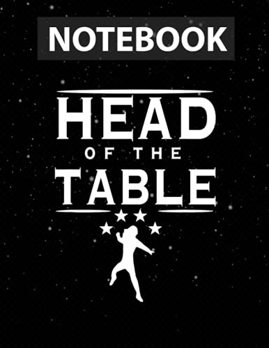 Head Of The Table Notebook Journal Line/ 130 Pages / Large 8.5''x11''