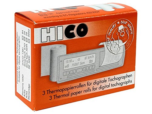 HICO 300009 - Papel térmico para tacógrafos Digitales (3 Unidades)