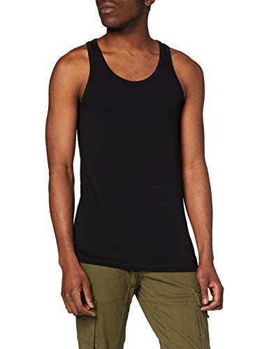 Jack & Jones Basic Tank Top - Camiseta de tirantes con cuello redondo sin mangas para hombre, Negro (Black C-N10), Small