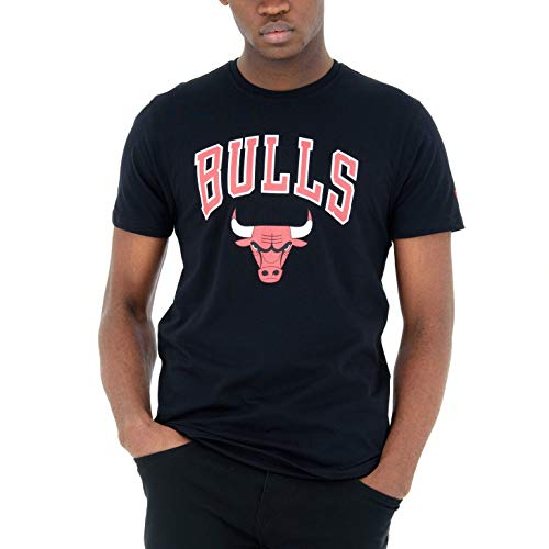 New Era Chicago Bulls Blk Camiseta de Béisbol, Sin género, Multicolor, S