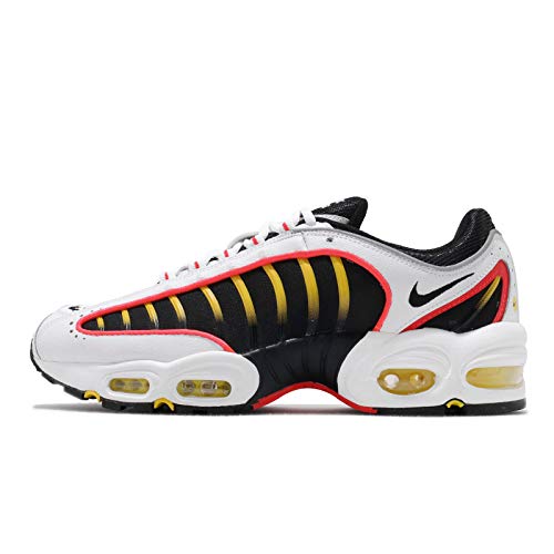Nike Air MAX Tailwind IV Hombre Running Trainers AQ2567 Sneakers Zapatos (UK 10.5 US 11.5 EU 45.5, Black White Bright Crimson 109)