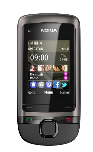 Nokia C2-05 - Teléfono móvil (5,08 cm (2"), 240 x 320 Pixeles, 0,065000M, 64 MB, 32 GB, 640 x 480 Pixeles) Gris