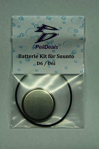 PeilDeals Kit de batería para ordenador de buceo SUUNTO D6 / D6i