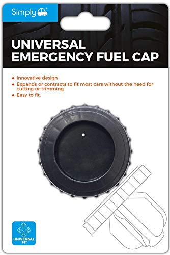 Simplemente emergencia tapa de combustible Universal Flexible Material para todos los coches y furgonetas, cabeza del tornillo