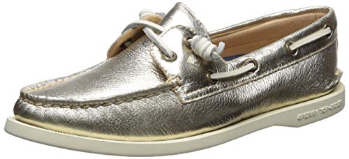 Sperry Zapatos deportivos originales para mujer, gris (Platino), 37.5 EU