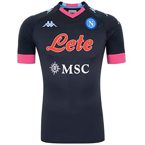 SSC Napoli Camiseta de Juego Tercera equipación 2020/21 Gara Third, Unisex Adulto, Blue Deep-Pink, M