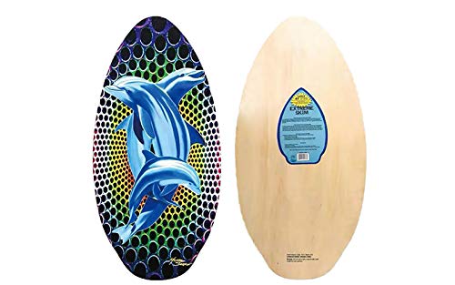 Tabla de Bodyboard,Skimboard Tablero de Surf de Madera Sandboard para Adultos y niños Entrenamiento y demostración Playa y Surf Superficial 90cm