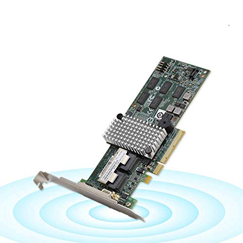 Tarjeta de Matriz SATA/SAS PCI-E X8 6Gb / s Tarjeta Raid controladora de Puertos SAS/SATA Interna de 6 Gbps para LSI 9260-8i / IBM M5015 46M0851