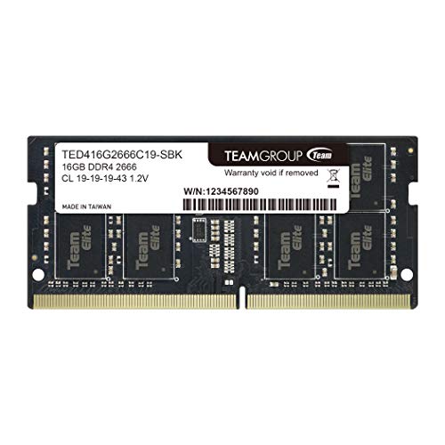 TEAMGROUP Team Elite - Memoria DDR4 (16 GB, SO DIMM, 260 Pines)
