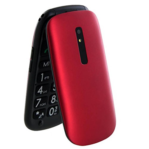 TELEFUNKEN TM220 - Móvil de Teclas Grandes (2.4") Color Rojo