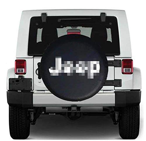 WSJXDJ Cubierta de neumático de Repuesto de Rueda de Puerta Trasera de PVC anticorrosión universalmente para Jeep Wrangler Compass Patriot Cherokee SUV Ford 4X4