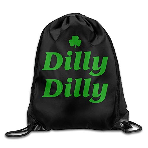 ZHIZIQIU Dilly Dilly St. Patrick's Day Drawstring Pack Beam Mouth Sport Bag Rucksack Shoulder Bags For Men/Women