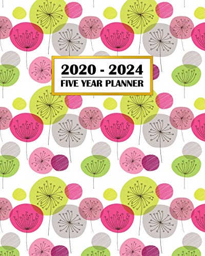 2020-2024 Five Year Planner: Colorful Mid Century Modern Floral Design | Organic MCM Flowers | 60 Month Calendar and Log Book | Business Team Time ... 5 Year - 2020 2021 2022 2023 2024 Calendar)