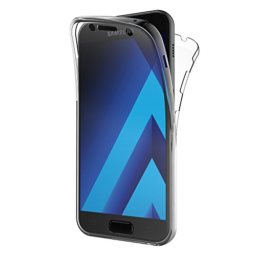 AICEK Funda Samsung Galaxy A5 2017, Transparente Silicona 360°Full Body Fundas para Samsung A5 2017 Carcasa Silicona Funda Case (SM-A520F 5.2")