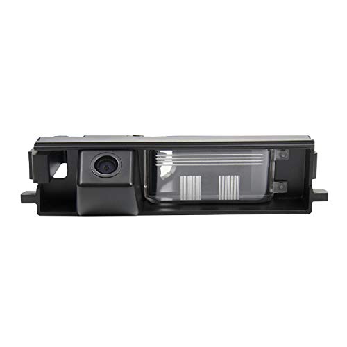 Cámara de aparcamiento trasera HD 720p para monitores universales (RCA) (color: negro) para Toyota Rav4 Mk3 2001-2011 Facelift modelos