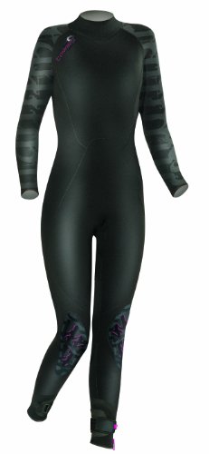 Camaro Surfanzug Ice Tec Semi Dry - Traje para Deportes acuáticos (de 3,5 a 4,4 mm), Color Negro, Talla 44