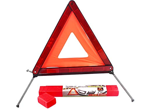 Carall - Triángulo de emergencia, triángulo para coche, plegable, homologado E27 27R031004, paquete con tamaño reducido, para emergencia en carretera