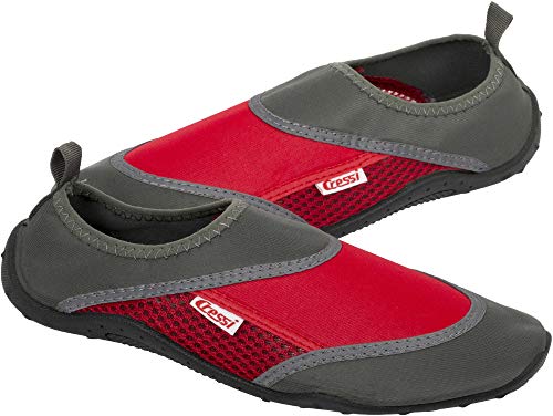 Cressi Coral Shoes Zapatilla para Deportes Acuáticos, Adultos Unisex, Antracita/Rojo, 36