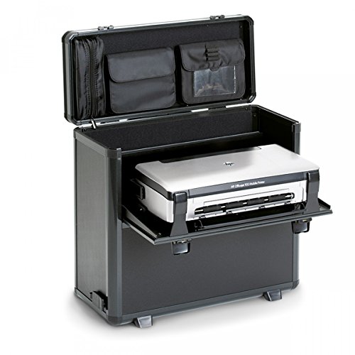 Dicota Caja maletín con Ruedas DataBox XL HP OJ 200 Trolley - con Sistema de maletín con Ruedas Desmontable, para portátiles hasta 15,6 Pulgadas, Negro