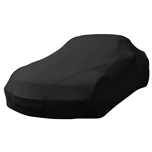 Lona para coche apta para Toyota Avensis Stufenheck _ T27 _ Premium Indoor lona formanfit transpirable de tela en negro