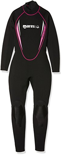 Mares Steamer Manta - Traje de buceo para mujer, color negro, color negro (black/pink), talla 42 ES (Talla Fabricante: S4)
