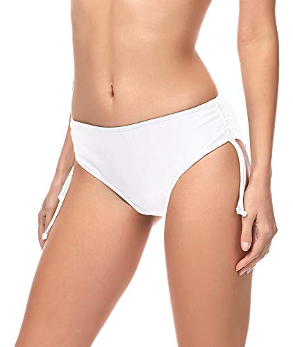 Merry Style Bragas Braguitas de Bikini Parte de Abajo Bikini Trajes de Baño Mujer MSVR2 (Blanco (0016), 42)
