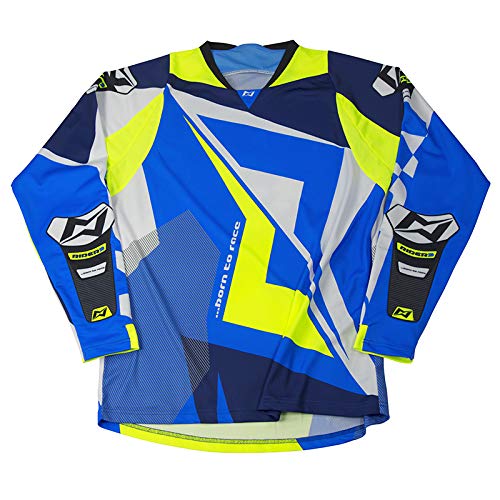 Mots MT2112MA Trial Rider3 Camiseta, Azul, Talla M